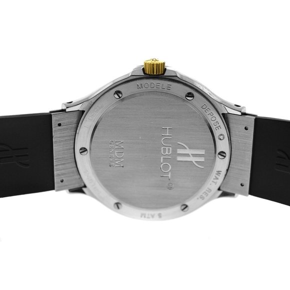 Hublot MDM Classic 1530.1 18k Yellow Gold Steel Date 36MM Unisex Automatic Watch - Picture 5 of 9